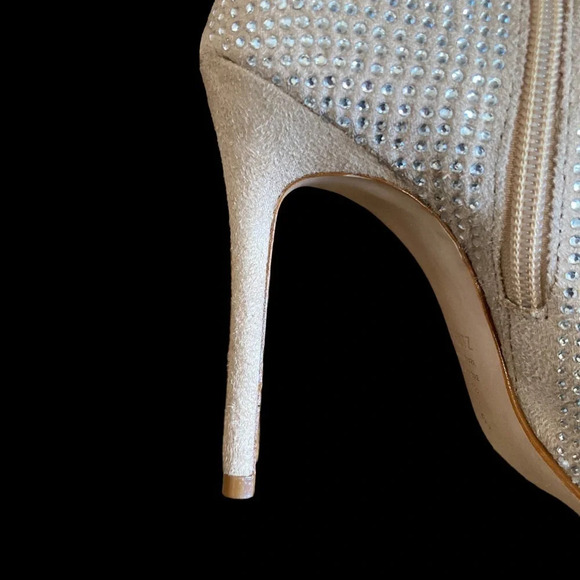 Schutz Sybil Crystal Zip Stiletto Bootie  Sz: 8.5 - Picture 7 of 11